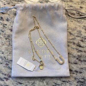 Kendra Scott Gold Letter U Necklace